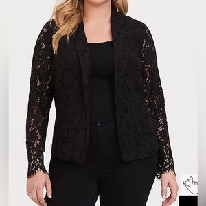 Torrid Black Lace Blazer